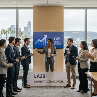 LA28 organizers plan to award 75% of Olympic spending to local Los Angeles businesses.