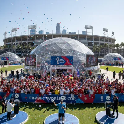 Six official FIFA World Cup 2026 pop-up stores open in Los Angeles featuring merchandise and fan experiences.